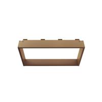 Opbouwnis BWS Colorato Doucherek voor Douchewand 30x60cm Geborsteld Koper - thumbnail