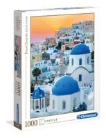 Clementoni puzzel - stadsgezicht santorini - 1000 stukjes - thumbnail