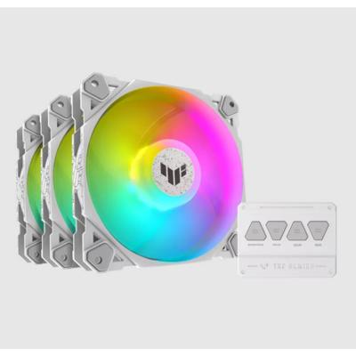 Asus TUF GAMING TF120 ARGB PC-ventilator Wit (b x h x d) 120 x 25 x 120 mm Incl. afstandsbediening, Incl. LED-verlichting Asus TUF GAMING TF120 ARGB PC-ventilator Wit (b x h x d) 120 x 25 x 120 mm Incl. afstandsbediening, Incl. LED-verlichting