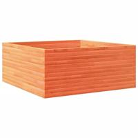 Plantenbak 110x110x46 cm massief grenenhout wasbruin - thumbnail
