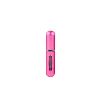 Portable mini aluminium hervulbare parfum fles spray lege cosmetische containers verstuiver capaciteit: 5ml (fuchsia roze)