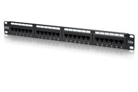 Digitus DN-91524U 24 poorten Netwerkpatchpaneel 483 mm (19) CAT 5e 1 HE Zwart Niet ingericht - thumbnail