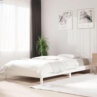 Bed stapelbaar 90x200 cm massief grenenhout wit - thumbnail