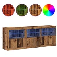 Dressoir Oud hout 181.5 x 37 x 67 cm Bewerkt hout - thumbnail