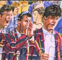 Rowing at the Regatta Puzzel 1000 Stukjes - thumbnail