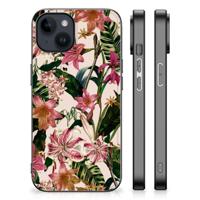 iPhone 15 Plus Bloemen Hoesje Flowers - thumbnail