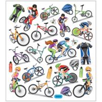 Creotime stickervel fietsen 16,5 x 15 cm 25 stuks - thumbnail