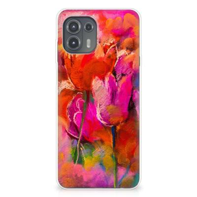 Smartphone hoesje Motorola Edge 20 Lite Tulips Smartphone hoesje Motorola Edge 20 Lite Tulips