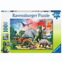 Ravensburger dinosaurus puzzel xxl, 100st - thumbnail