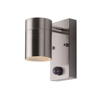 Lucide ARNE-LED IR - Wandspot / Wandlamp Binnen/Buiten - Ø 6,3 cm - LED - GU10 - 1x5W 2700K - IP44 - Beweging & dag/nacht sensor - Mat chroom Lucide ARNE-LED IR - Wandspot / Wandlamp Binnen/Buiten - Ø 6,3 cm - LED - GU10 - 1x5W 2700K - IP44 - Beweging & dag/nacht sensor - Mat chroom