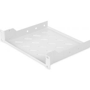 Digitus DN-10-TRAY-2 10 inch Apparaatbodem voor patchkast Met luchtsleuven, Geperforeerd Geschikt voor kastdiepte: vanaf 300 mm Grijs-wit (RAL 7035)