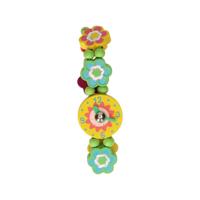 Horloge Hout Bloem - thumbnail
