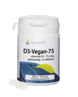 Springfield D3-Vegan-75 vitamine D3 75 mcg 90 Softgels - thumbnail