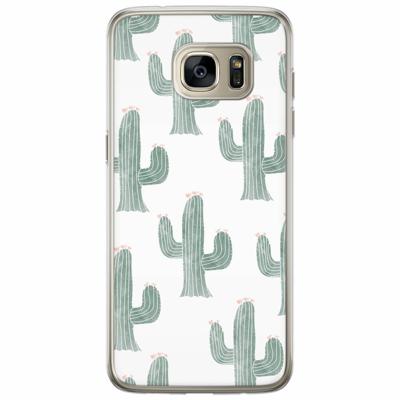Samsung Galaxy S7 Edge siliconen hoesje - Cactus print Samsung Galaxy S7 Edge siliconen hoesje - Cactus print