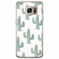 Samsung Galaxy S7 Edge siliconen hoesje - Cactus print - thumbnail