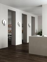 Wandlamp rond metaal zwart G9 Furiko rond - thumbnail