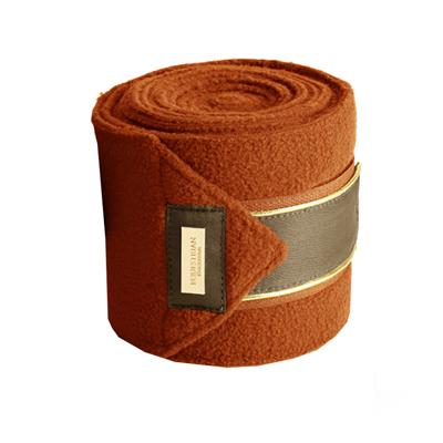 Equestrian Stockholm Fleece Bandages oranje maat:one size
