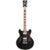 D'Angelico Premier Mini DC Solid Black semi-akoestische gitaar - thumbnail
