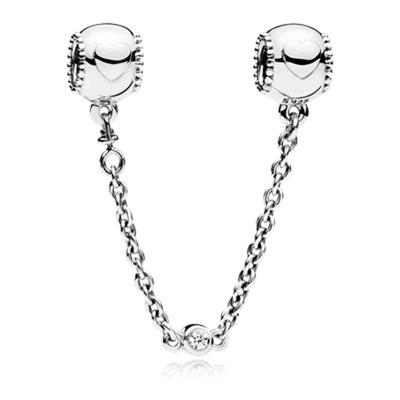 Sieraad Dames Pandora EMBOSSED HEARTS SAFETY CHAIN