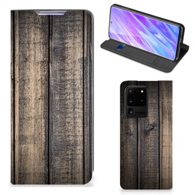 Samsung Galaxy S20 Ultra Book Wallet Case Steigerhout Samsung Galaxy S20 Ultra Book Wallet Case Steigerhout