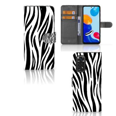 Xiaomi Redmi Note 11/11S | Telefoonhoesje | Met pasjeshouder | Zebra