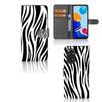 Xiaomi Redmi Note 11/11S | Telefoonhoesje | Met pasjeshouder | Zebra - thumbnail