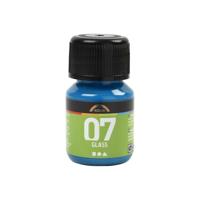 Creativ Company Permanente glasverf - turquoise, 30ml - thumbnail