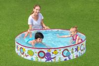 Bestway Stijve Kinderzwembad PVC Vissen 152x25 cm +2 Jaar Tuin 55029 - thumbnail