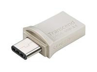 Transcend JetFlash® 890 USB-stick smartphone/tablet Zilver 64 GB USB-A 3.2 Gen 2, USB-C - thumbnail