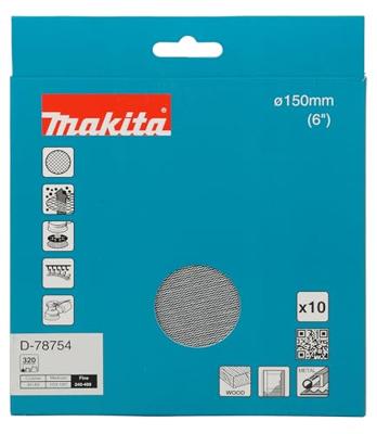 Makita Schuurgaasschijf 150mm A320 velcro | 10 stuks - D-78754