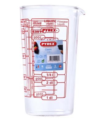 Pyrex maatbeker classic 0,5l glas Pyrex maatbeker classic 0,5l glas