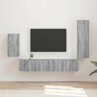 Tv-meubelset Wandgemonteerd 3 pcs Grijs Sonoma Bewerkt hout - thumbnail