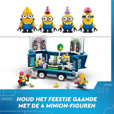Bouwspeelgoed - LEGO - 75581 - Minions Discobus - vanaf 7 jaar - minimaal 100 stuks - thumbnail