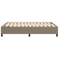 Boxspringframe stof taupe 140x190 cm - thumbnail