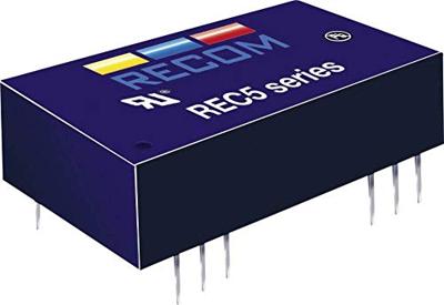 RECOM REC5-2412SRW/H2/A DC/DC-converter, print 24 V/DC 12 V/DC 556 mA 5 W Aantal uitgangen: 1 x Inhoud 1 stuk(s)