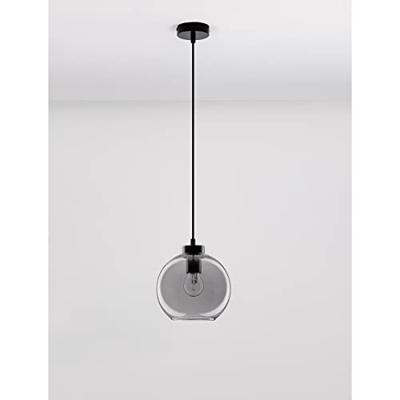 Lyora HanglampPalmer enkel zwart met smoke glas - 9241130