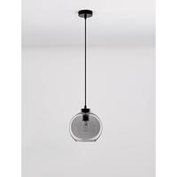 Lyora HanglampPalmer enkel zwart met smoke glas - 9241130 - thumbnail