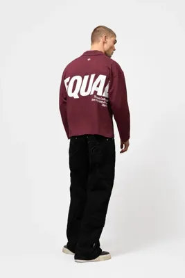 Equalite Elia Longsleeve Polo Heren Donkerrood - Maat XS - Kleur: DonkerroodWit | Soccerfanshop