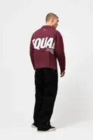 Equalite Elia Longsleeve Polo Heren Donkerrood - Maat XS - Kleur: DonkerroodWit | Soccerfanshop - thumbnail