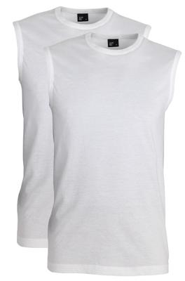 Alan Red Mouwloos Shirt Montana Wit (2 Pack)