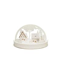 Konstsmide 3280-210 Kerstboog Huis met dieren Warmwit LED Wit - thumbnail