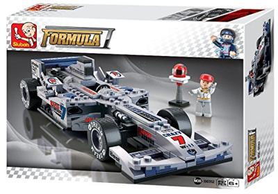 Sluban Racing Team Race Car Silver bouwstenen set (M38-B0352) - thumbnail