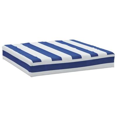 Palletkussens 3 st gestreept oxford stof wit en blauw Palletkussens 3 st gestreept oxford stof wit en blauw