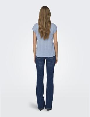 Only Silvery Lurex Top