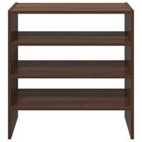 VidaXL Schoenenrekken 2 st stapelbaar 60x30x30,5 cm bruin eikenkleur - thumbnail