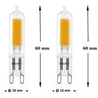 Osram LED Steeklampjes met G9 fitting - 2.8W vervangt 30W - Helder glas - Warm wit - Duopack - thumbnail