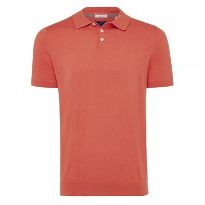 Tresanti Heren Poloshirt Korraalrood Jersey Tailored Fit