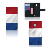 Nokia 2.2 Bookstyle Case Nederlandse Vlag - thumbnail