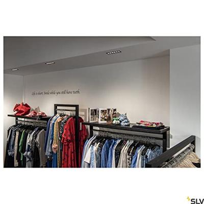 SLV 1005416 MILANDOS 6 LED-inbouwlamp LED vast ingebouwd Zwart SLV 1005416 MILANDOS 6 LED-inbouwlamp LED vast ingebouwd Zwart