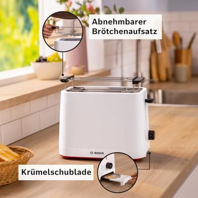 Bosch Kompakt Toaster MyMoment, weiß Broodrooster Wit
